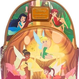Loungefly Exclusive Disney Tinker Bell Pixie Hollow Fairies Glow in Dark RARE